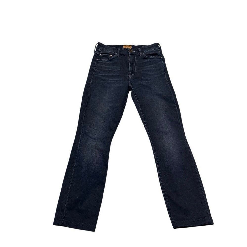 MOTHER The Looker Ankle Fray Jeans Womens 23 Dark Washed